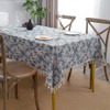 Anaado Cotton Linen Square Table Cloth for Dining Table, Table