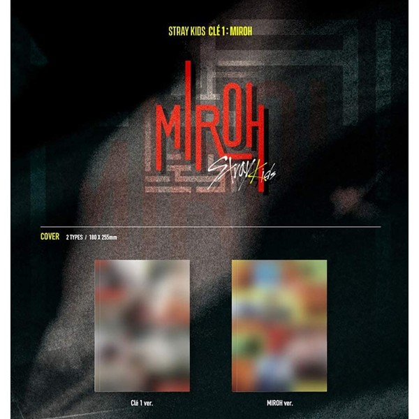 STRAY KIDS : CLE 1 : Miroh Album (Miroh Version) 4th Mini Standard Album CD-R+Cover+Photobook+3 QR Photocards+(Extra 4 Photocards+1 Double-Sided Photocard+Pocket Mirror)