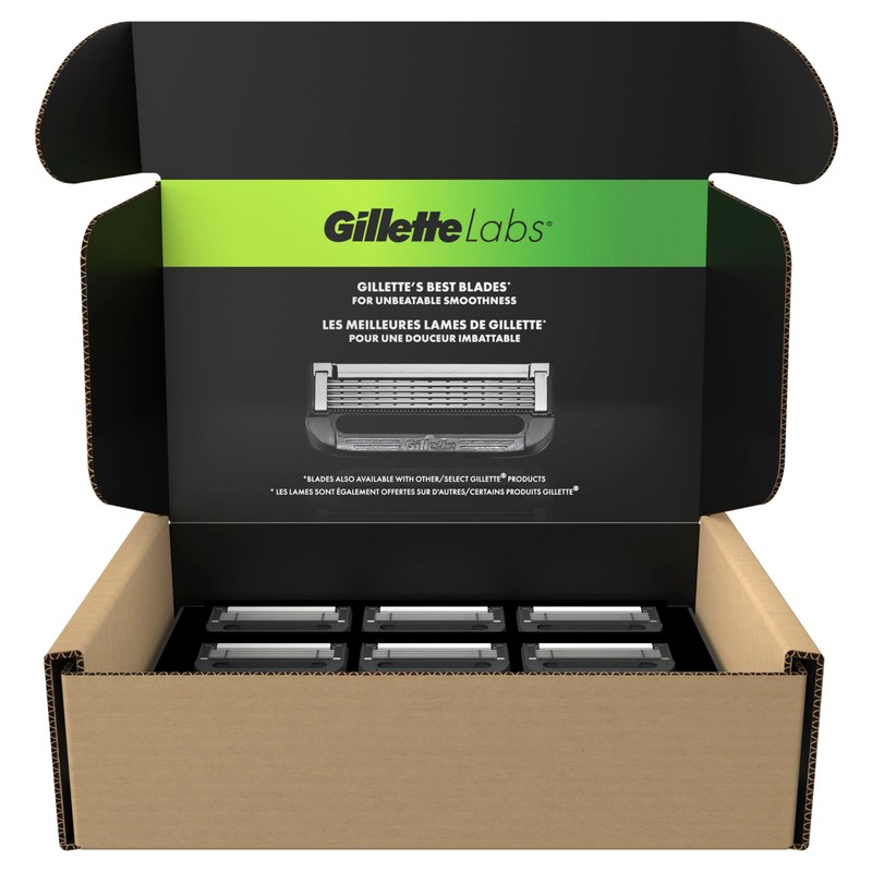 GilletteLabs Shaving Razor Blade Refills for Men, 12 Count