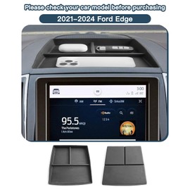 Ruiya 2021-2024 Ford Edge Behind Screen Organizer for Ford Edge Accessories Dash Storage Tray Compatible with 2021 2022 2023 2024 Ford Edge SE/SEL/ST/ST-Line/Titanium