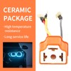1 Pack 2 Pcs Ceramic H4 Headlight Connector,3 Pin Base