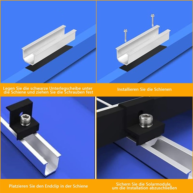 Solar Panel Mount 2 Module Set: Solar Panel Mount Photovoltaic