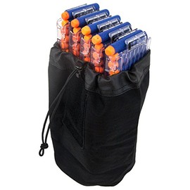 Blasterparts Drop Pouch for Nerf Darts and Magazines (Black), black, Black