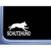 EZ-STIK Schutzhund L792 8 inch Sticker Dog German Shepherd Decal