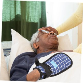 Gatuida Breathable Finger Constraint Gloves for Elderly Care Comfortable Hand Fixing Mitts Open Design for Easy Monitoring and Non-breaking Wrist Straps