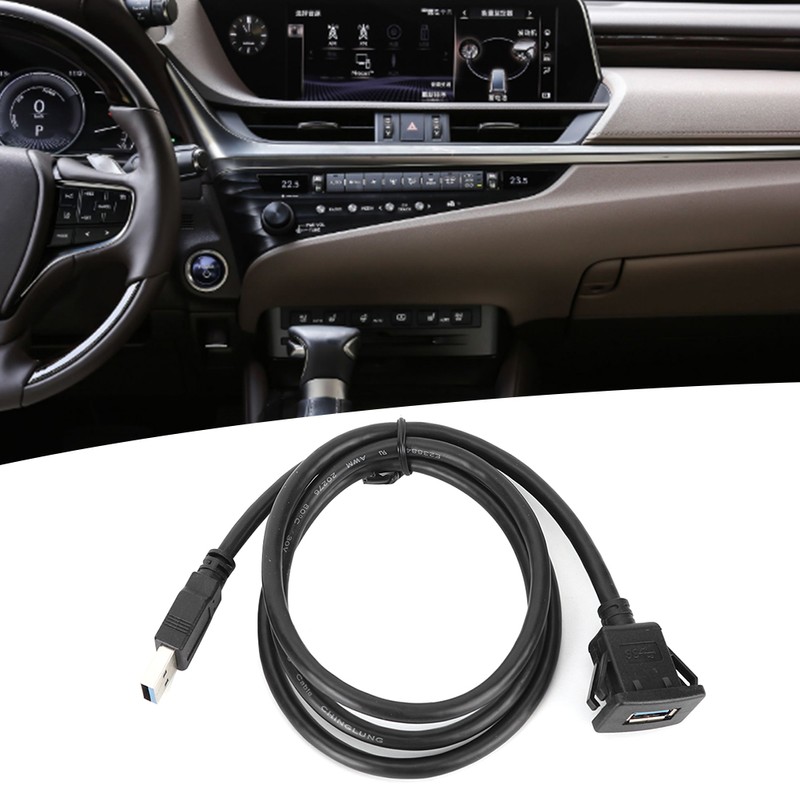 USB 3.0 Dashboard Adapter Line Car Motorcycle Single Port Audio