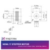 iMetrx 3pcs iMetrx Nema 17 Stepper Motor 42x34mm 1.5A-3.8V 2