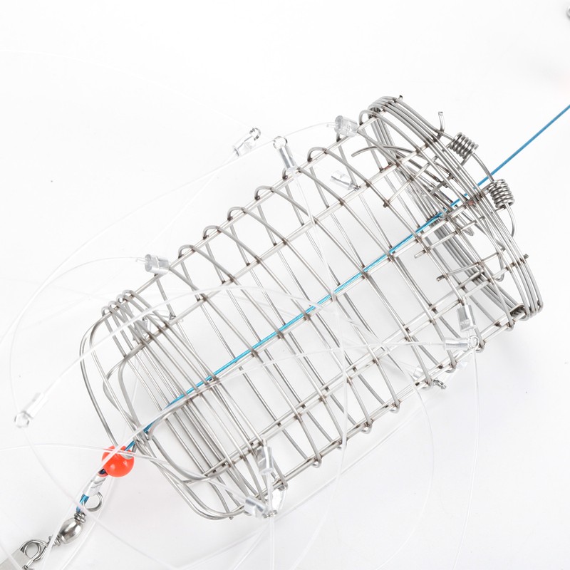 Crab Snares with 8 Loops Reusable Cylindrical Stainless Steel Wire