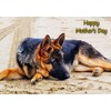 German Shepherd Dog Mothers Day Greeting Card