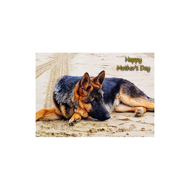 German Shepherd Dog Mothers Day Greeting Card