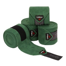 LeMieux Classic Polo Bandages - Set of 4 Fleece - Hunter Green - Full Size