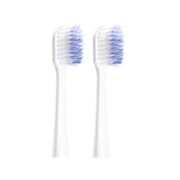 Gum 4110 Sonic Daily Refills Soft White Replacement Heads, 2pcs