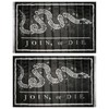 JumpingLight 3x5 Black Benjamin Franklin Join or Die 2-ply Poly