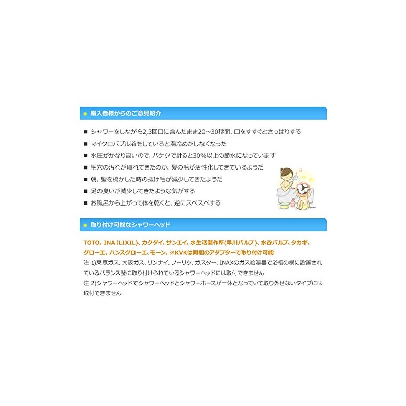 Micro – Bub (maikurobabu) Water Saving maikuronanobaburu Shower Head showeraa