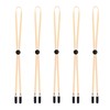 Sucrain 5 Pieces Adjustable Hat Strap Clips Hat Chin Cord