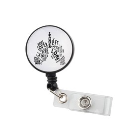 RT Badge Reel Respiratory Therapist ID Badge Holder Lung Therapist Gift Pulmonologist Appreciation Gift for Nurse Doctor (Lung Badge Reel)