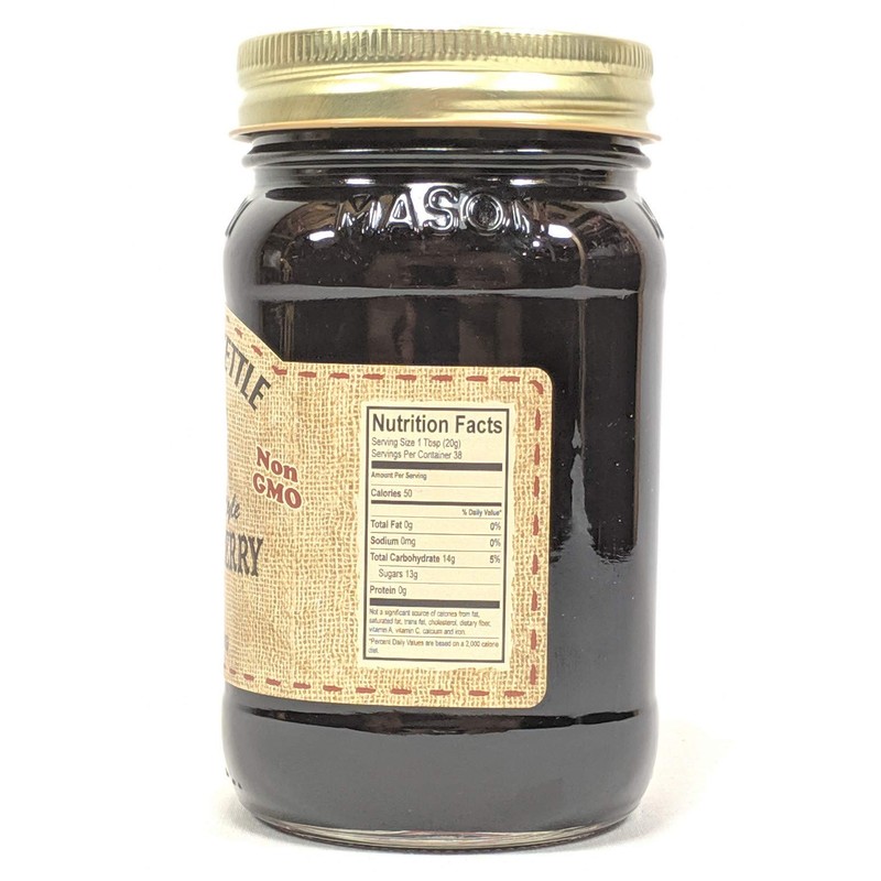 The Dutch Kettle Amish Homemade Style Black Raspberry Seedless Jam