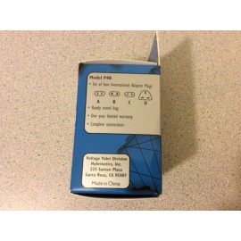 Voltage Valet International Adaptor Plug Set 4 plugs plus carrying pouch P4B Voltage Valet