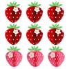 9pcs Strawberry Honeycomb Balls, Paper Strawberry Table Centerpieces Strawberry Party