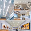 12-Pack Ultra-Thin 6 Inch 5CCT LED Recessed Ceiling Light Dimmable