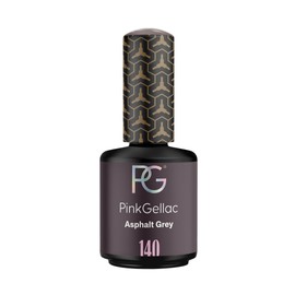 Pink Gellac Shellac Gel Nail Polish 15 ml for UV LED Lamp 140 Asphalt Grey Grey Gel Nail Polish for UV Nail Lamp LED Nail Polish Gel Polish
