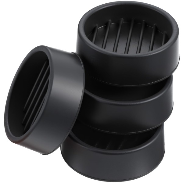 1.5x1.5 Round Rubber Furniture Caster Cups, Bed Leg Pads Non