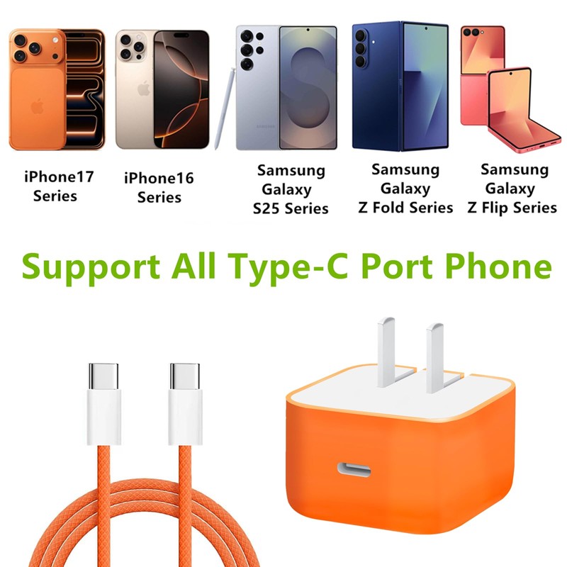 iPhone17 Pro Max 40W Dynamic Power Adapter Charger with Cable