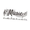 COHEALI Musical Note Wall Sticker Removable Decal for Bedroom Living