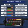 CheeMuii 7 Way Trailer Junction Box Weatherproof 7 Pin Trailer