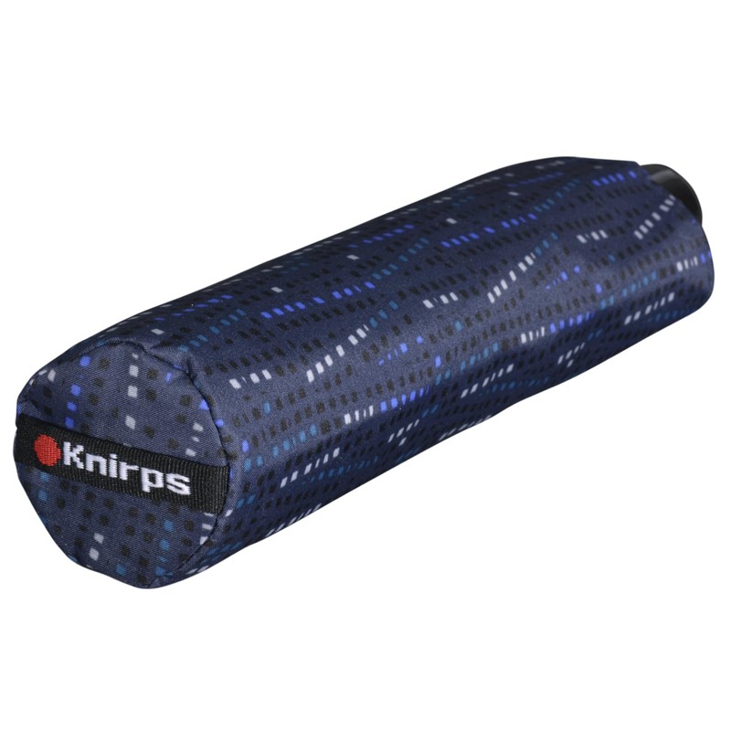 Knirps Slim Duomatic Pocket Umbrella, Domino blue
