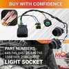 MQparts 645-745 Headlight Wiring Harness Socket Compatible with Silverado 1500