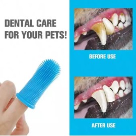 Unbranded 1 PC Pet Finger Toothbrush - Anti-Calculus Silicone Brush for Dogs & Cats!