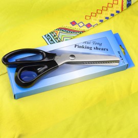 Hui Tong Strong & Sharpe Fabric Pinking Shears Serrated and Scalloped Pinking Shears A Total of 6 Models (Serrated 5mm)