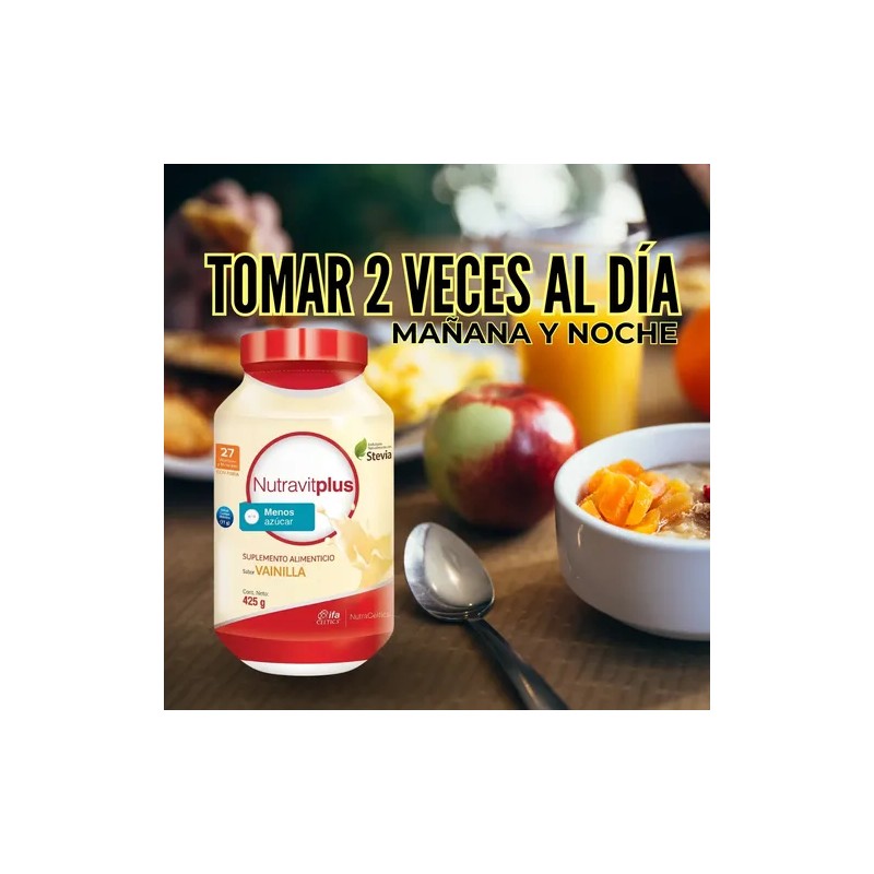Nutravit Plus Ap Alto En Proteínas Vainilla Stevia 425g