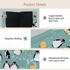 2 Pack Tissue Box Cover Holder, Cute Penguins Rectangle Leather