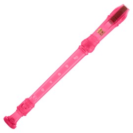 Mad About REC01 Descant Recorder, Soprano School Recorder with Bag, Cleaning Rod and Fingering Chart, Pink