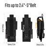 TACTICAL GEEK EXT8 EDC Belt Organizer, Molle Multitool Sheath, Nylon