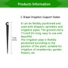 Irrigation Drip Support Stakes, 100 Pcs 1/4 Inch Tubing Hose