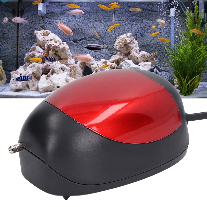 Portable Aquarium Air Pump Quiet Waterproof LED Light Fish Tank