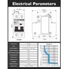 DIHOOL Solar Disconnect Switch, 30 Amp 2 Pole, DIN Rail