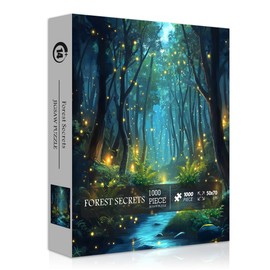 Impossible Puzzles for Adult 1000 Pieces, Magic Forest Fantasy Puzzle,Nature Difficult Challenging Jigsaw Puzzles