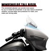 Motorcycle Windshields Tall Riser, PSLER Windshield Windscreen Mount Bracket Adjuster