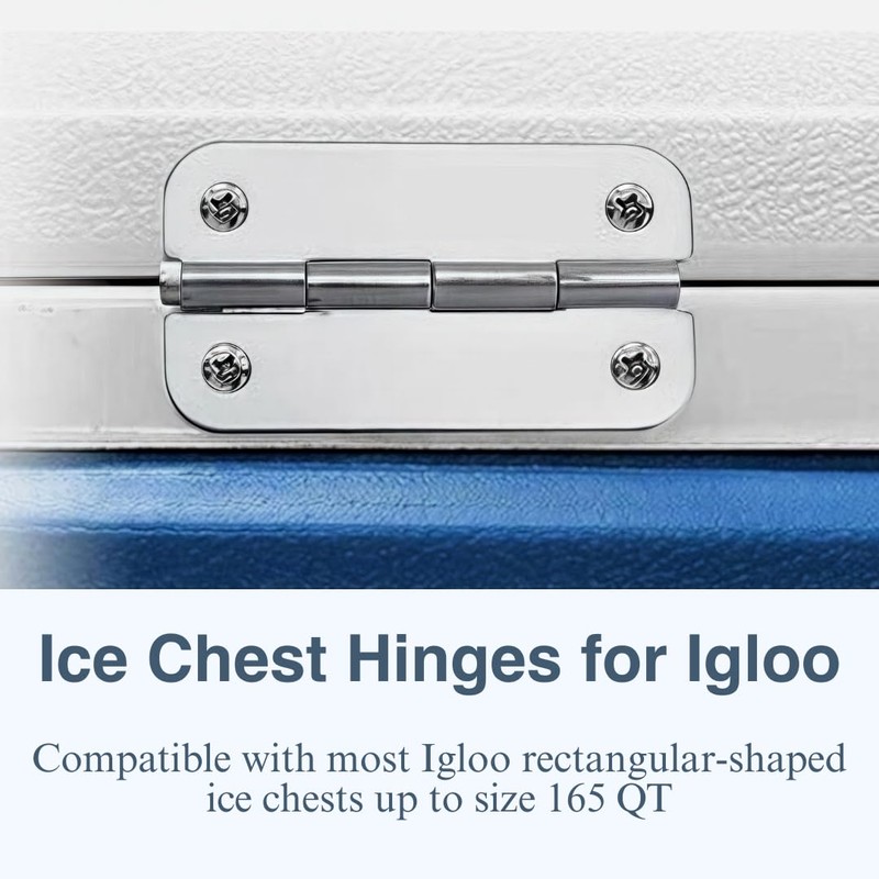 Cooler Hinges Replacement for Igloo Ice Chests - 3 Pack