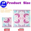 Mermaid Birthday Paper Napkins, 48Pcs, 6.5in