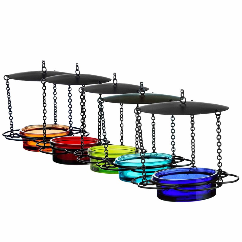 Mosaic Birds M446-200-09 Floral Bird Feeder Aqua