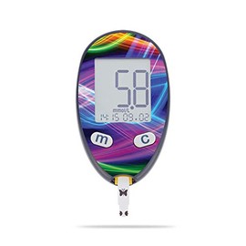 MightySkins Skin Compatible with Abbott Freestyle Freedom Lite - Light Waves | Protective, Durable, and Unique Vinyl Decal wrap Cover | Easy to Apply, Remove, and Change Styles | Made in The USA