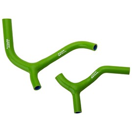 Tusk Radiator Hose Kit Green – High‑Temperature Silicone Coolant Hose Set- Compatible with Kawasaki KX450 2019-2023/KX450 X 2021-2023