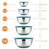 22-Piece Mixing Bowls with Teal Blue Lids & Accessories Set,
