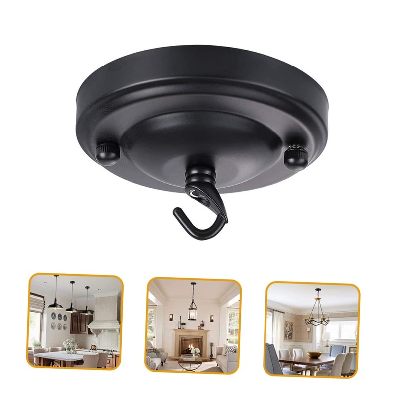 GRIRIW Retro Style Cover Plate for Light Fixture Mounting Hook