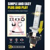 CHOPDARK H1 LED Bulb 3000K Yellow Light Fog Lamps 1:1
